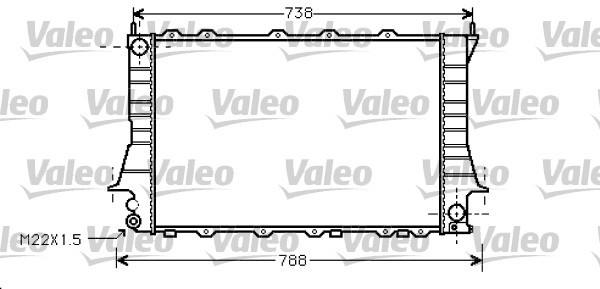 VALEO 734751 Radiatore,...