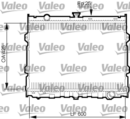 VALEO 734784 Radiatore, Raffreddamento motore-Radiatore, Raffreddamento motore-Ricambi Euro