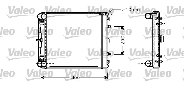 VALEO 734827 Radiatore, Raffreddamento motore