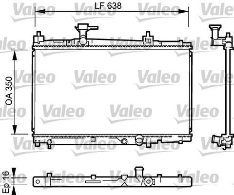 VALEO 734842 Radiatore, Raffreddamento motore-Radiatore, Raffreddamento motore-Ricambi Euro