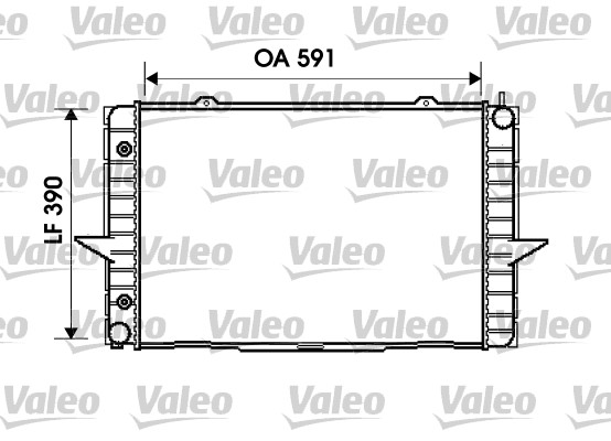 VALEO 734856 Radiatore, Raffreddamento motore