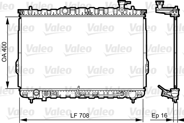 VALEO 734909 Radiatore,...