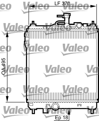 VALEO 734914 Radiatore, Raffreddamento motore