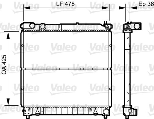 VALEO 734919 Radiatore, Raffreddamento motore-Radiatore, Raffreddamento motore-Ricambi Euro