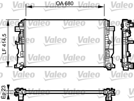 VALEO 734927 Radiatore, Raffreddamento motore-Radiatore, Raffreddamento motore-Ricambi Euro