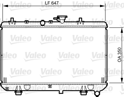 VALEO 734966 Radiatore, Raffreddamento motore-Radiatore, Raffreddamento motore-Ricambi Euro