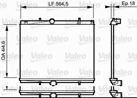 VALEO 735020 Radiatore,...