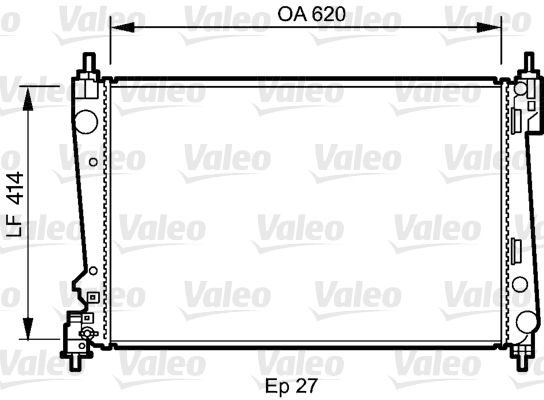 VALEO 735041 Radiatore, Raffreddamento motore-Radiatore, Raffreddamento motore-Ricambi Euro