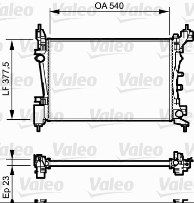 VALEO 735042 Radiatore, Raffreddamento motore-Radiatore, Raffreddamento motore-Ricambi Euro