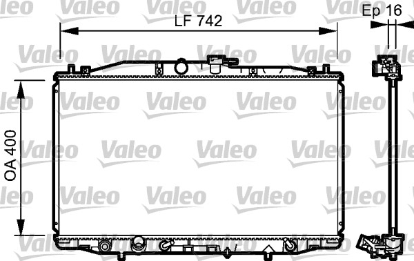 VALEO 735049 Radiatore, Raffreddamento motore