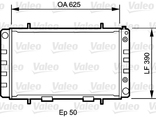 VALEO 735052 Radiatore, Raffreddamento motore