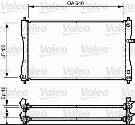 VALEO 735056 Radiatore, Raffreddamento motore-Radiatore, Raffreddamento motore-Ricambi Euro