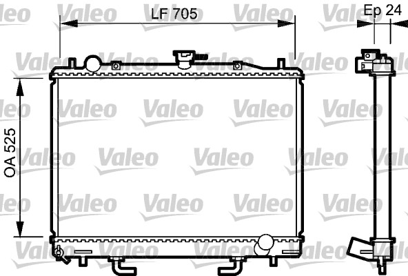 VALEO 735058 Radiatore, Raffreddamento motore-Radiatore, Raffreddamento motore-Ricambi Euro