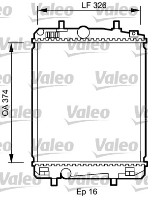 VALEO 735070 Radiatore, Raffreddamento motore-Radiatore, Raffreddamento motore-Ricambi Euro