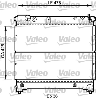 VALEO 735073 Radiatore, Raffreddamento motore-Radiatore, Raffreddamento motore-Ricambi Euro