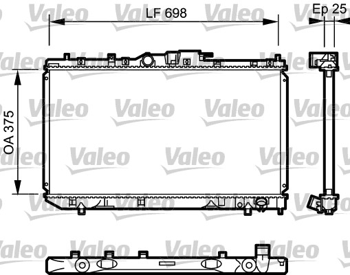 VALEO 735075 Radiatore, Raffreddamento motore-Radiatore, Raffreddamento motore-Ricambi Euro