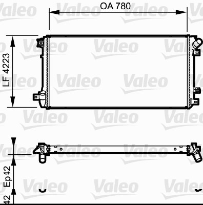 VALEO 735112 Radiatore,...