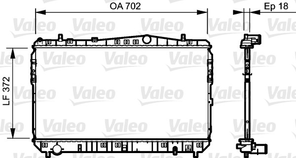 VALEO 735159 Radiatore, Raffreddamento motore