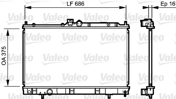 VALEO 735198 Radiatore,...