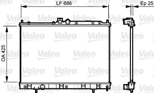 VALEO 735203 Radiatore, Raffreddamento motore-Radiatore, Raffreddamento motore-Ricambi Euro