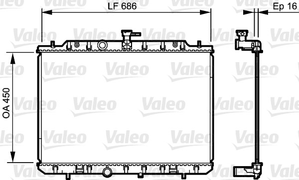 VALEO 735205 радиатор,...