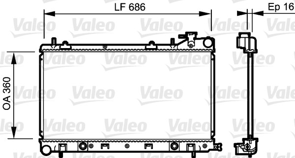 VALEO 735209 Radiatore, Raffreddamento motore-Radiatore, Raffreddamento motore-Ricambi Euro