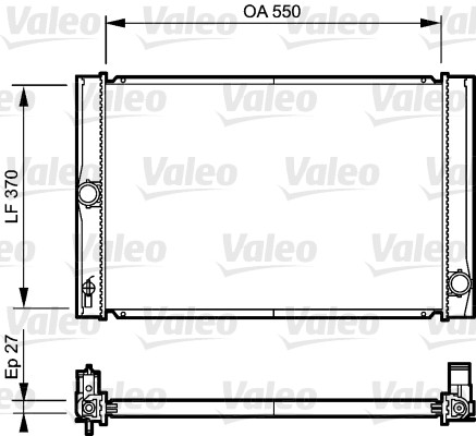 VALEO 735213 Radiatore, Raffreddamento motore