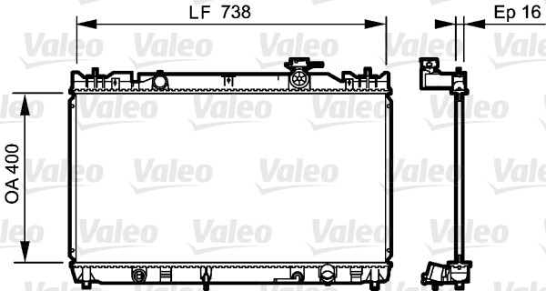 VALEO 735214 Radiatore,...