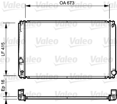 VALEO 735215 Radiatore,...