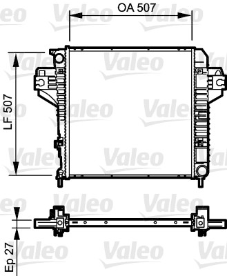 VALEO 735221 Radiatore, Raffreddamento motore