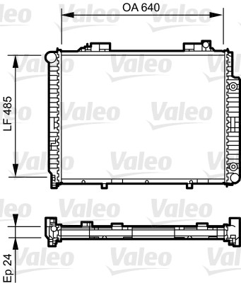 VALEO 735231 Radiatore, Raffreddamento motore