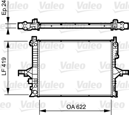 VALEO 735237 Radiatore, Raffreddamento motore-Radiatore, Raffreddamento motore-Ricambi Euro