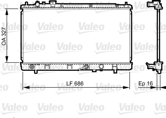 VALEO 735240 Radiatore, Raffreddamento motore-Radiatore, Raffreddamento motore-Ricambi Euro