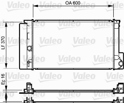 VALEO 735250 Radiatore,...