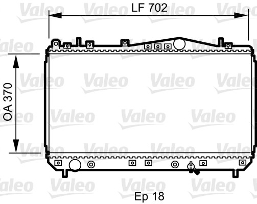 VALEO 735266 Radiatore, Raffreddamento motore