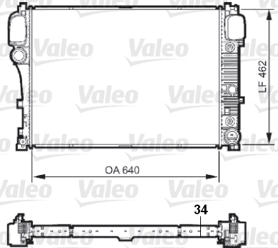 VALEO 735298 Radiatore, Raffreddamento motore-Radiatore, Raffreddamento motore-Ricambi Euro