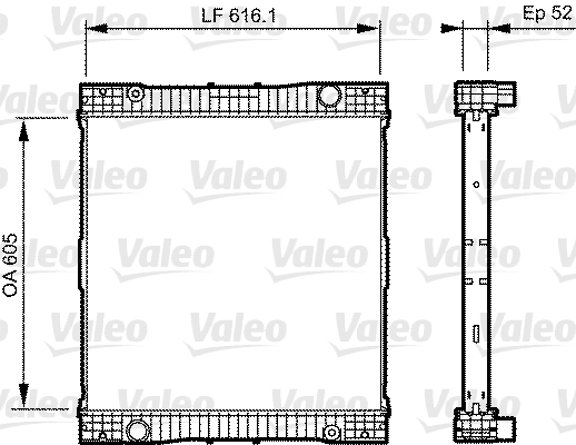 VALEO 735303 Radiatore, Raffreddamento motore