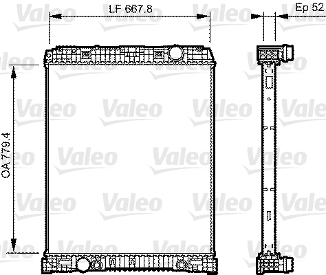 VALEO 735304 Radiatore, Raffreddamento motore-Radiatore, Raffreddamento motore-Ricambi Euro