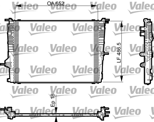 VALEO 735463 Radiatore, Raffreddamento motore-Radiatore, Raffreddamento motore-Ricambi Euro