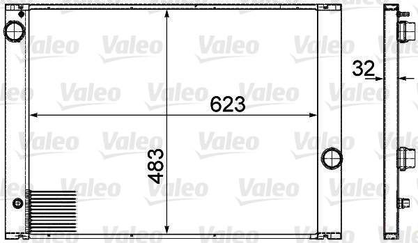 VALEO 735477 Radiatore, Raffreddamento motore-Radiatore, Raffreddamento motore-Ricambi Euro