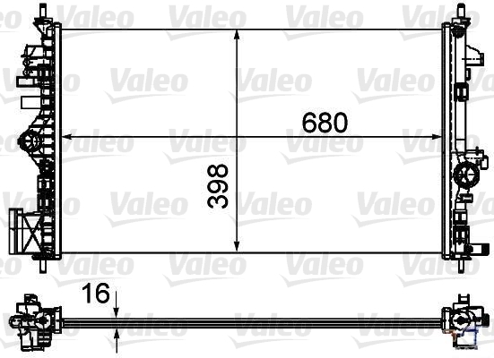 VALEO 735485 Radiatore, Raffreddamento motore-Radiatore, Raffreddamento motore-Ricambi Euro