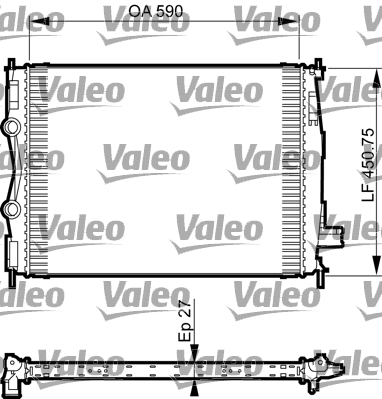 VALEO 735492 Radiatore,...