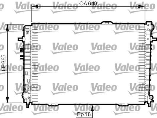 VALEO 735500 Radiatore, Raffreddamento motore