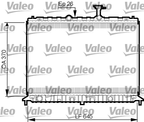 VALEO 735501 Radiatore, Raffreddamento motore-Radiatore, Raffreddamento motore-Ricambi Euro