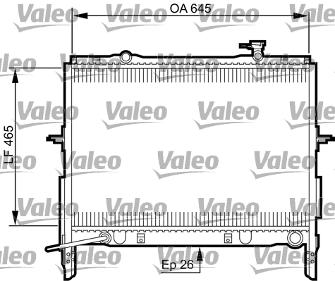 VALEO 735505 Radiatore,...