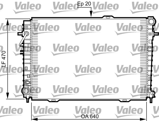 VALEO 735507 Radiatore, Raffreddamento motore