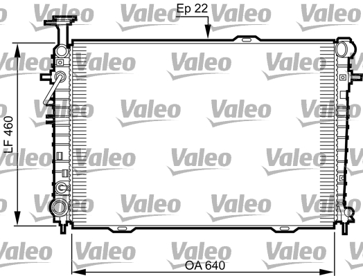 VALEO 735542 Radiatore, Raffreddamento motore