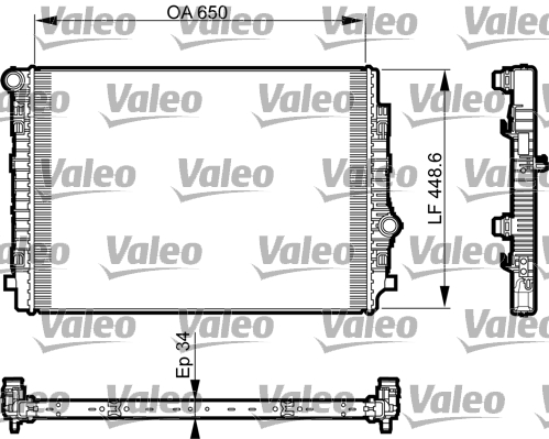 VALEO 735549 hűtő, motorhűtés