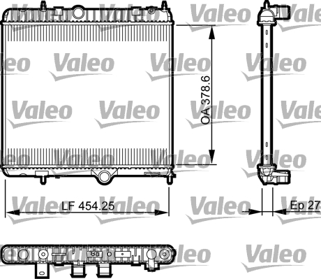 VALEO 735560 Radiatore,...