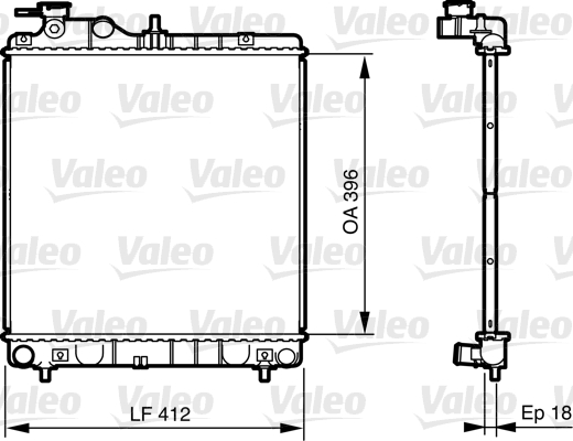 VALEO 735562 Radiatore, Raffreddamento motore-Radiatore, Raffreddamento motore-Ricambi Euro